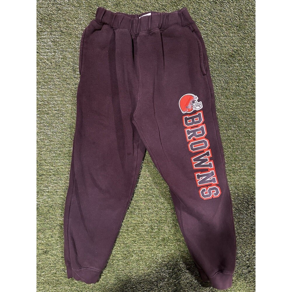 NFL Team Apparel Cleveland Browns Youth Large 10/12 Sweatpants